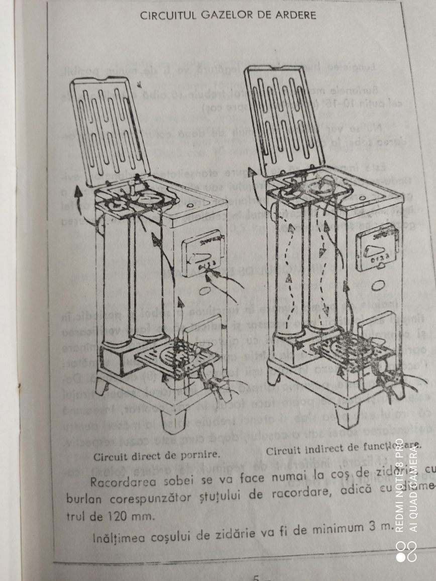 Soba din fonta cu faianță pe lateral