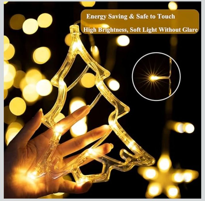 Instalatie Crăciun 3.5 m – 8 Moduri de Iluminare, Alb Cald