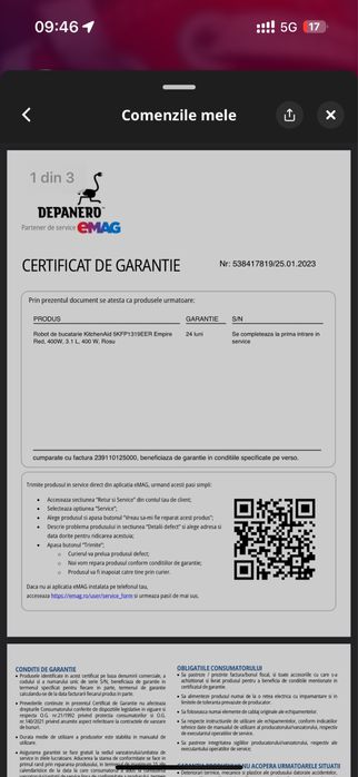 Robot de bucatarie KitchenAid 5KFP1319EER