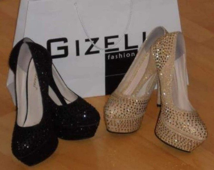 Pantofi eleganți Gizell fashion, insertii strass, new model