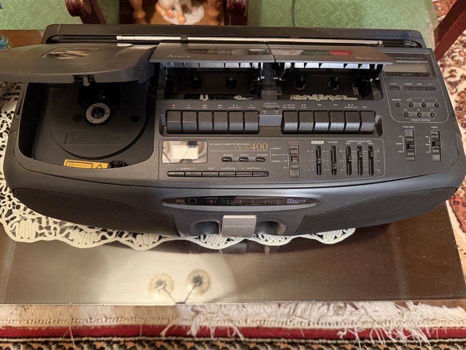 Cas Panasonic RX-ED77 ,cas hitachi cu CD. Dublu cas cu autoreverse