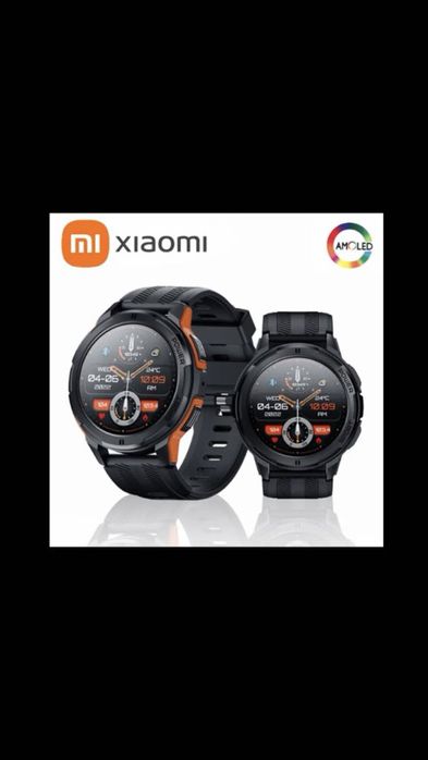 New Xiaomi Military Smart Watch Men Amoled