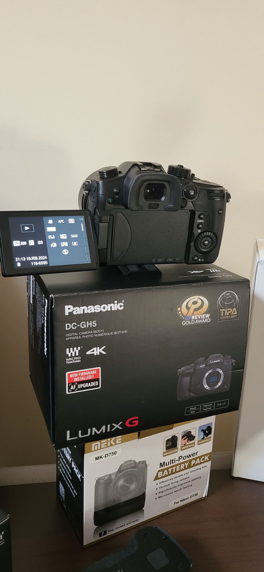 Panasonic GH5 chit video + obiectiv 12mm f1.4 + stabilizator weebill s