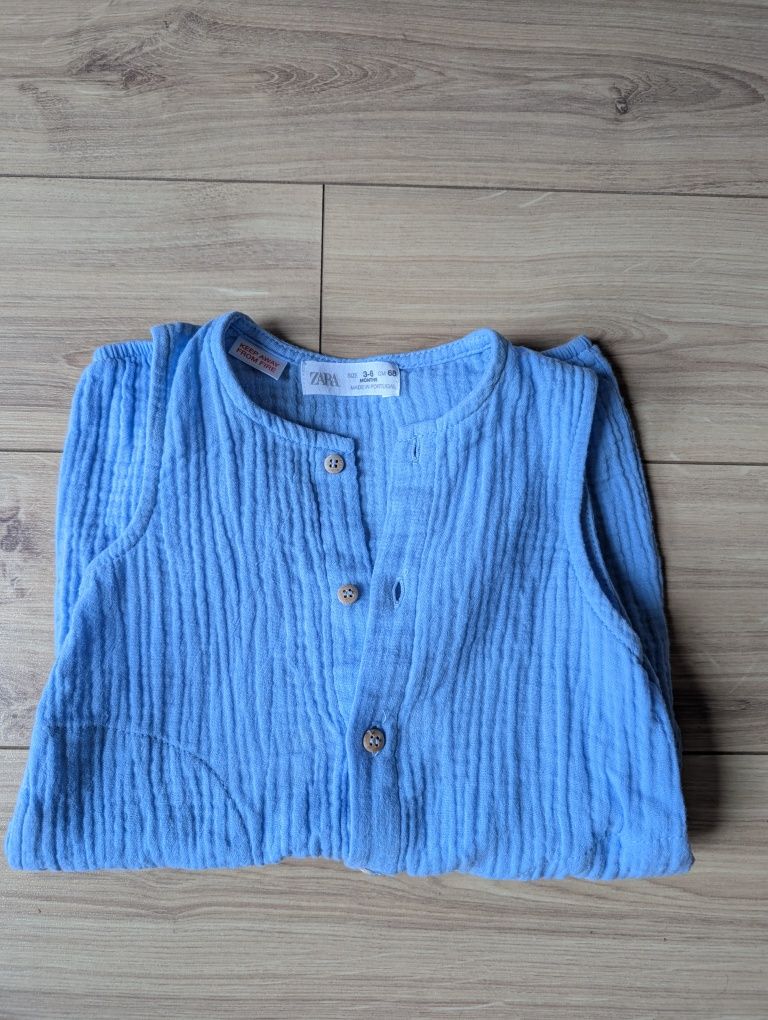 Salopeta de vara bebe, Zara 3-6 luni, unisex