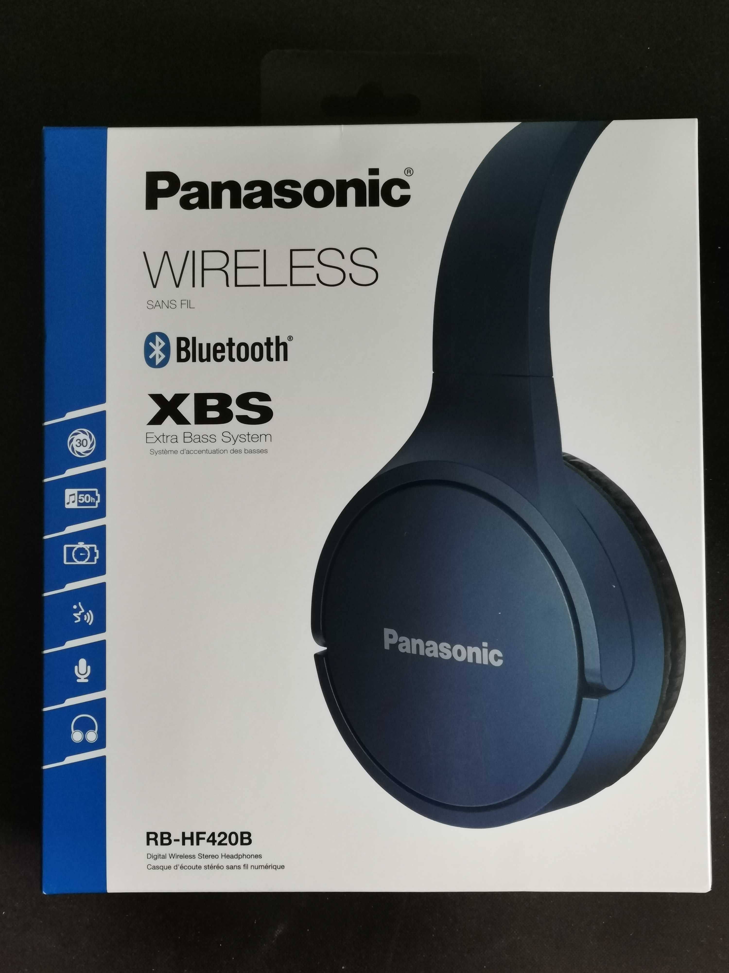 Panasonic RB-HF420B Wireless Bluetooth XBS слушалки