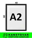 Черная А2 рамка  A2 qora ramka