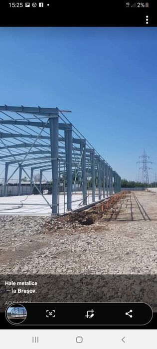 Confecții hale pe structura metalică