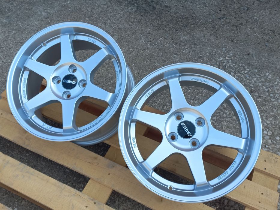 16 4x100 Rays T37 Volk Racing Opel Honda Suzuki Bmw e30 vw Golf Black