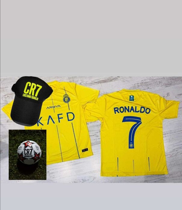 Ал насър Жълт роналдо 2024 Нов екип + калци + Анцуг 2024 Роналдо