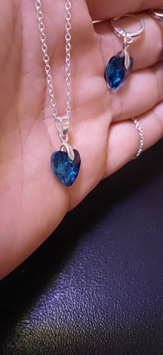 Argint 925 dama lănțisor și cercei