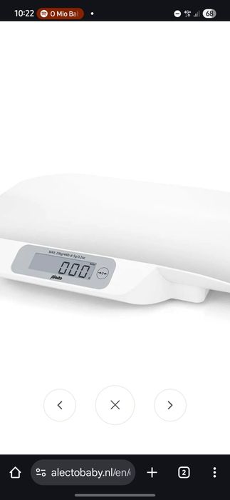 Бебешка електронна везна Alecto