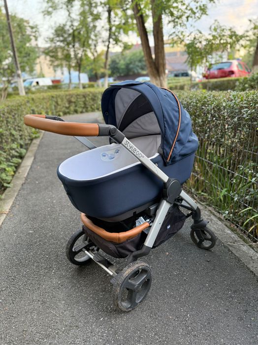 Cărucior Chicco Style Go Up Duo – landou + sport, stare foarte bună