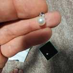 Cercei aur 9k cu perle și diamant