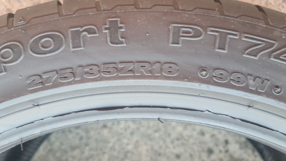 2 anvelope vara Petlas 275/35/18,ca si noi.
