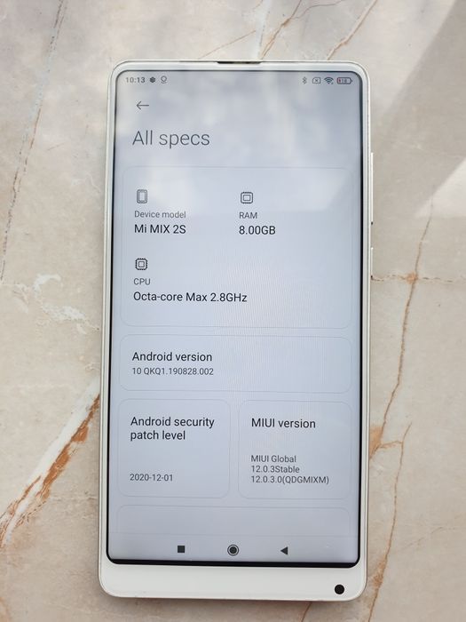 Xiaomi Mi Mix 2S 256Gb 8Gb Ram Nu Samsung