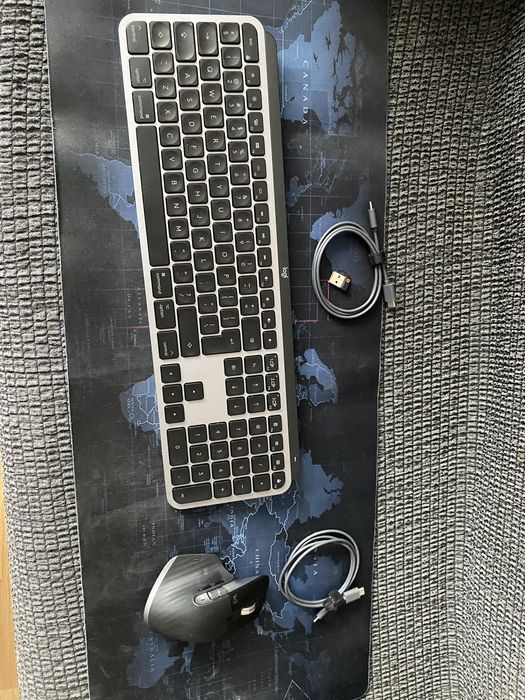 Set tastatura mouse Logitech MX Keys S combo pentru Mac