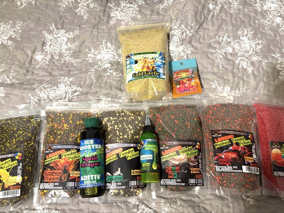 Peleti pescuit, nada pescuit, aditiv pescuit si wafters pescuit