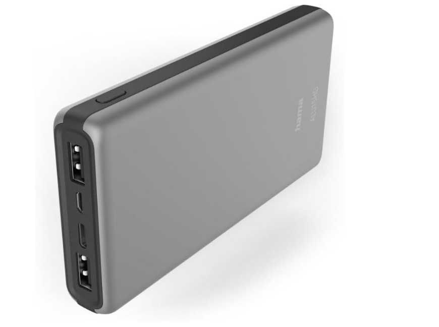 Hama външна батерия ALU15HD Power Bank 15000 mAh