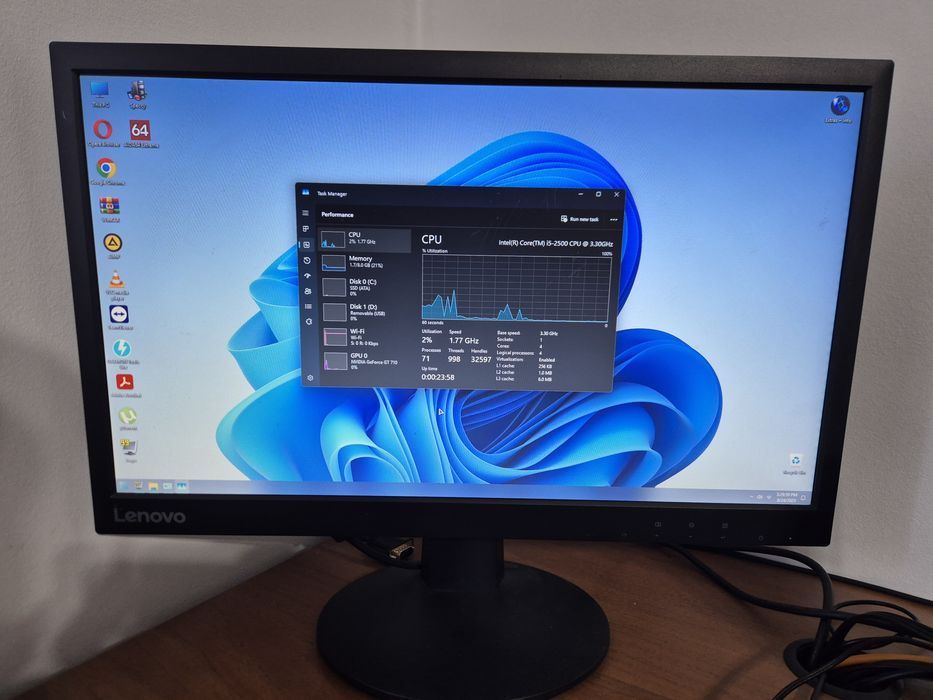 Sistem PC complet office low gaming i5 , gpu 2gb, ssd 256 Intel I5 8gb