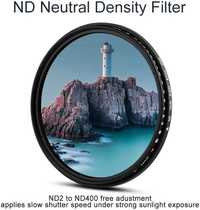 Филтър за обектив Gobe 86 mm ND2-400 променлив ND