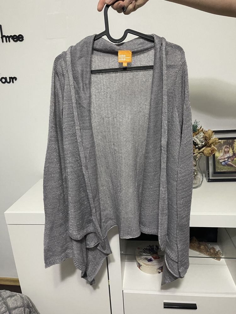 Pulover cardigan oversize