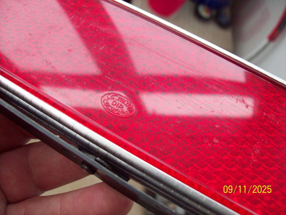 Triunghi reflectorizant auto epoca Dacia 1300 1310 1410 Sport MILITIA