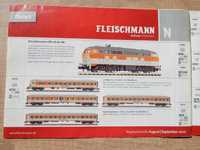Pliant catalog prezentare trenulete scara N Fleischmann 2010 germana