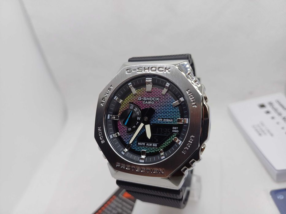 Ceas Casio g shock GM 2100 Metal Brick Wall Black .Nou, Garantie 2ani