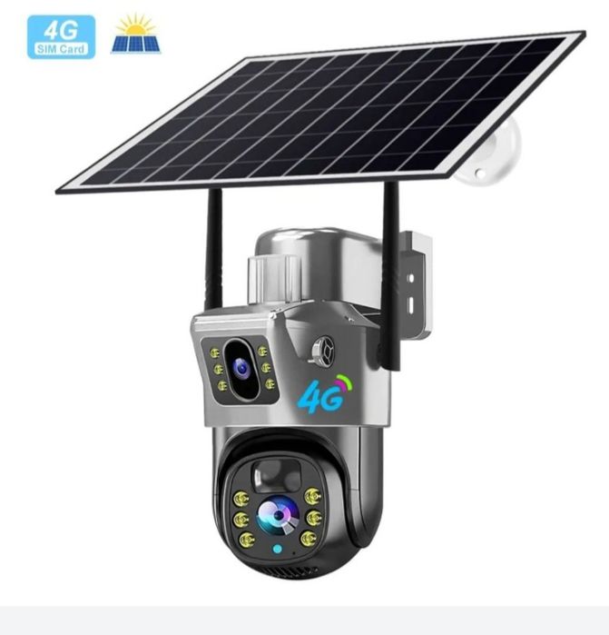Camera de supraveghere cu sim cu panou solar 6mp