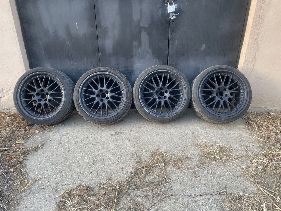 Jante BBS Speedline R19, 5x112, butuc 66.6, ET33, anvelope foarte bune