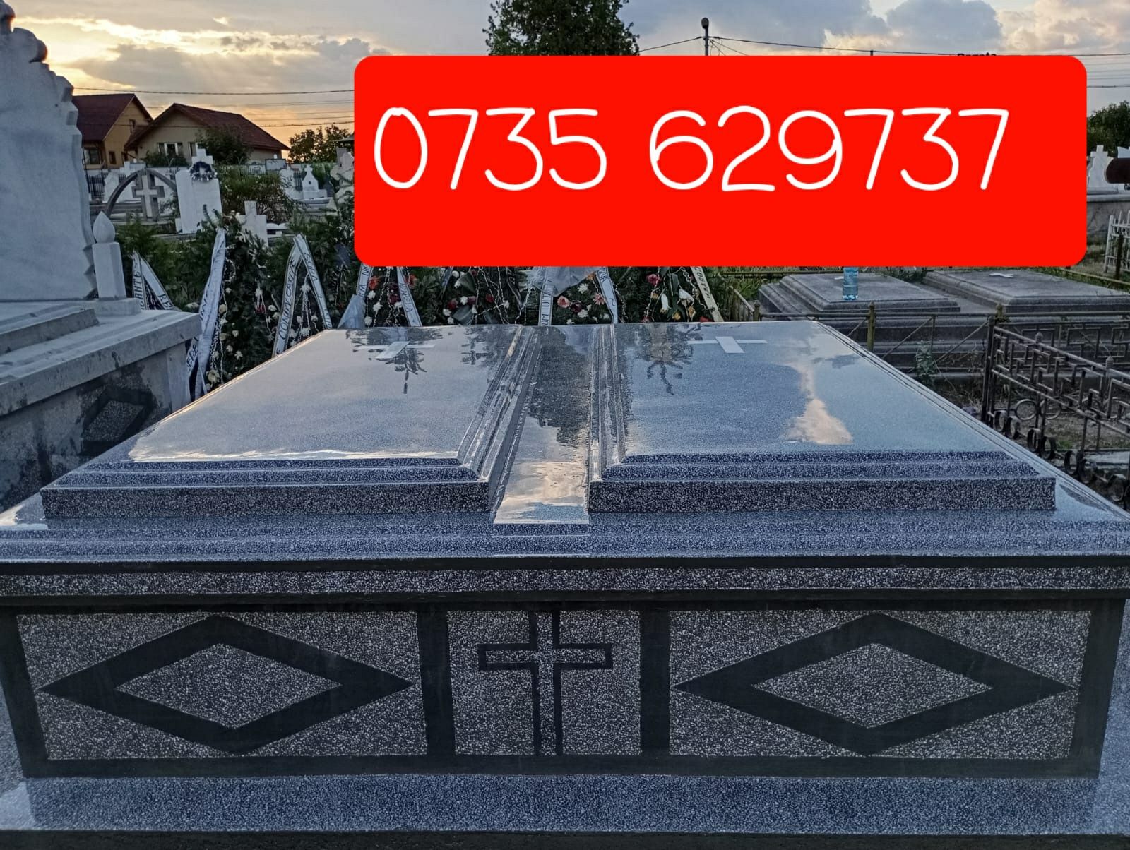 cavouri mozaic cavou cimitir  cruci granit cripte