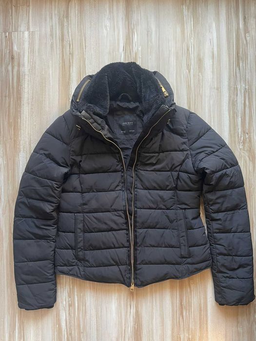 Geaca de iarna pentru femei, Zara, ca noua, marimea M, culoare neagra