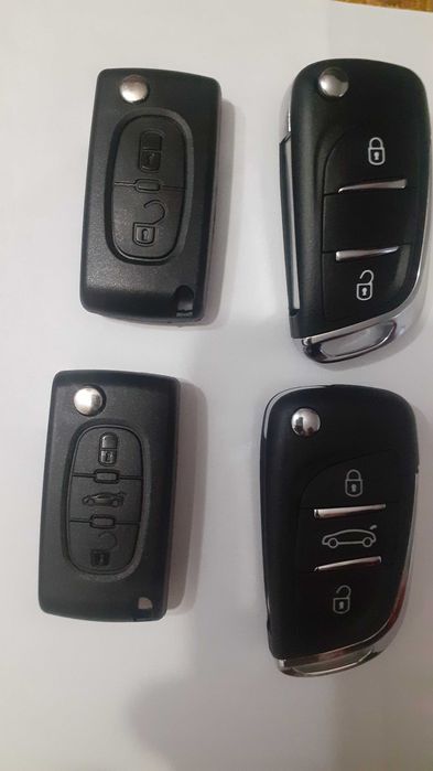 Контактен ключ с дистанционно за Peugeot, Citroen, DS