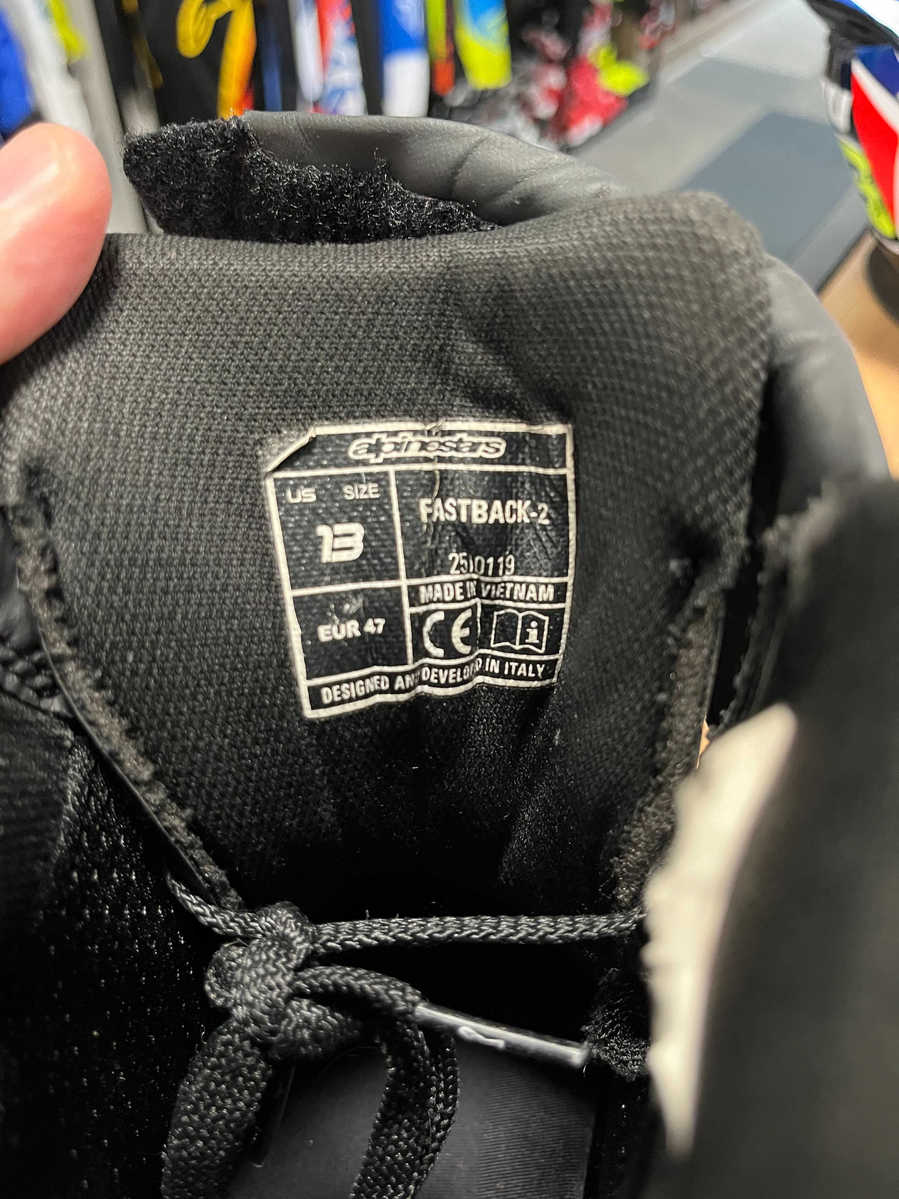Мото боти ALPINESTARS FASTBACK , номер 47, като нови, протектори,