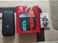 Nintendo Switch OLED + MicroSDXC 512GB + Fifa 23 Legacy Edition + Husa