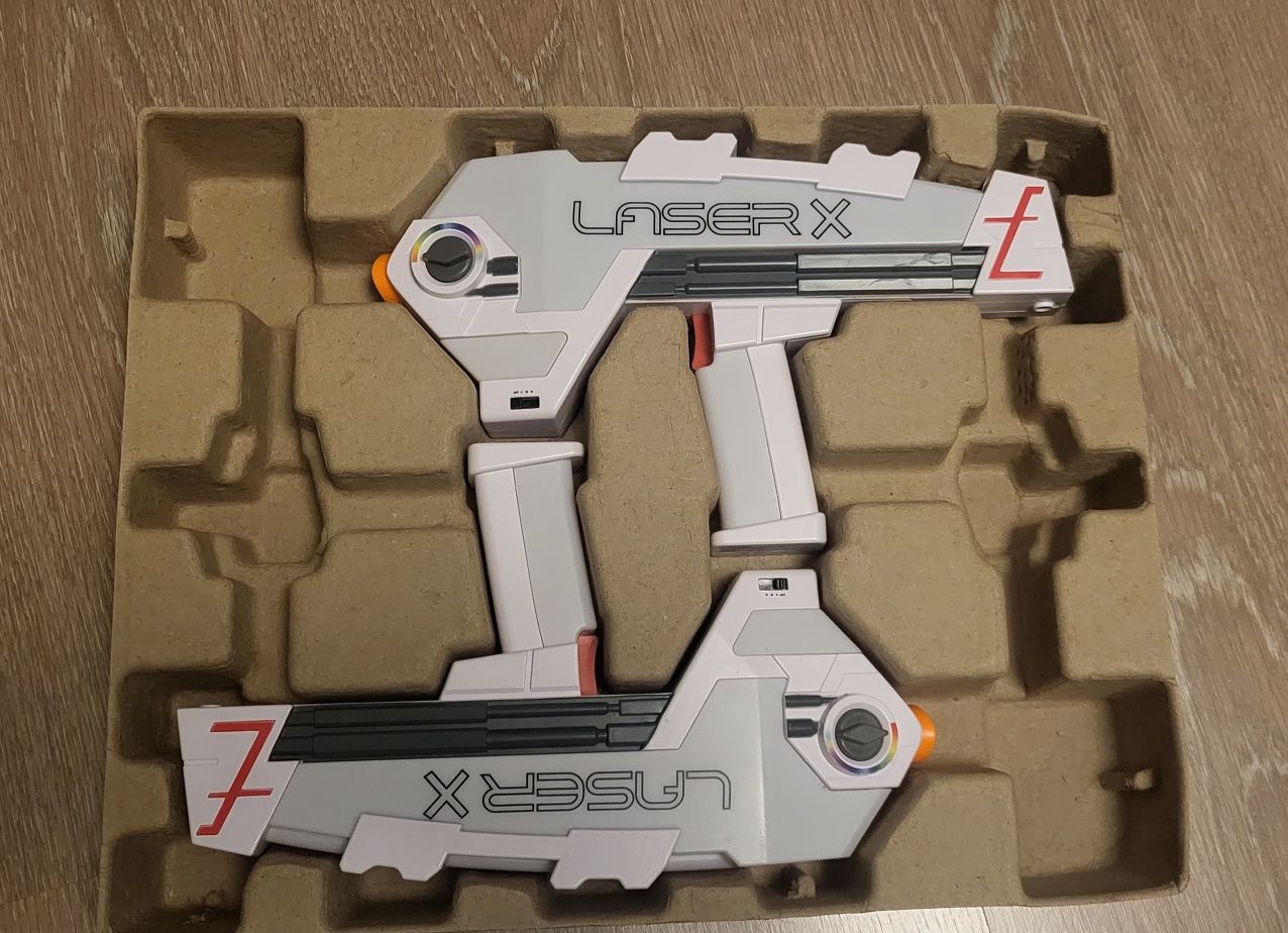 Set arme jucărie, Laser X, raza de actiune 90m