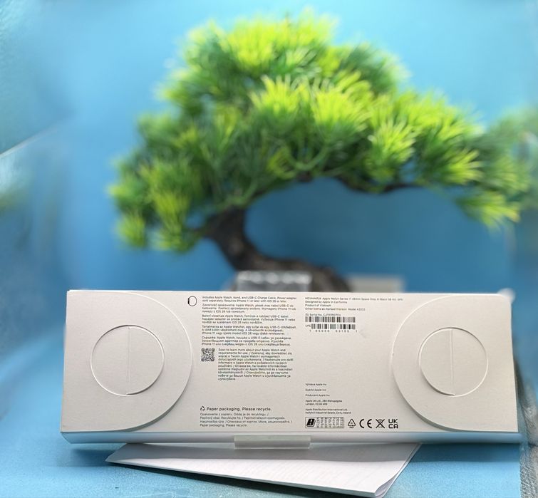 НОВ!!! Apple Watch 11 GPS, Space Grey Aluminium 46mm, Black Sport Band