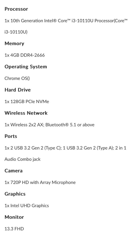 Laptop Lenovo IdeaPad Flex 5 CB 13IML05 Chromebook