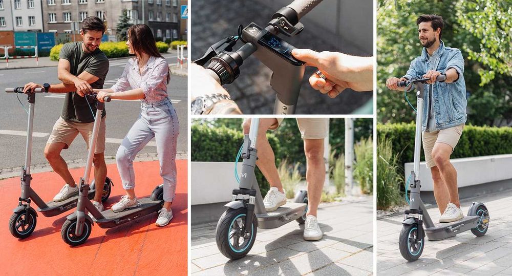 Trotineta electrica Motus 10 Plus, 35km/h, 60km, 500W, 15MAh,Suspensii