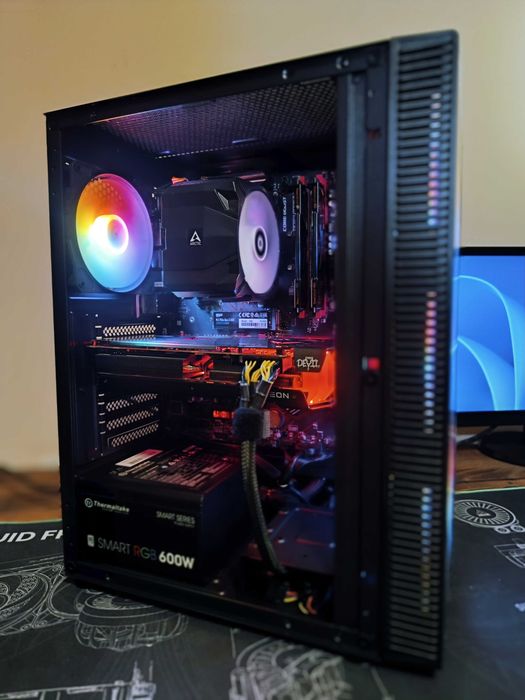NEW Gaming PC Ryzen 7 5700X, RX 6600XT 16GB RAM, 512GB SSD - Гаранция