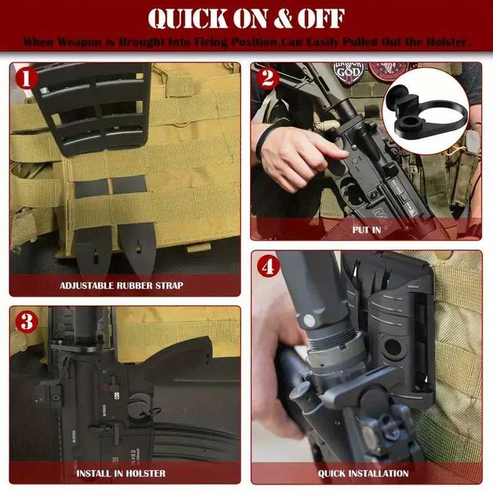 sistem tactic - prindere M4 / AR - detasare rapida - molle