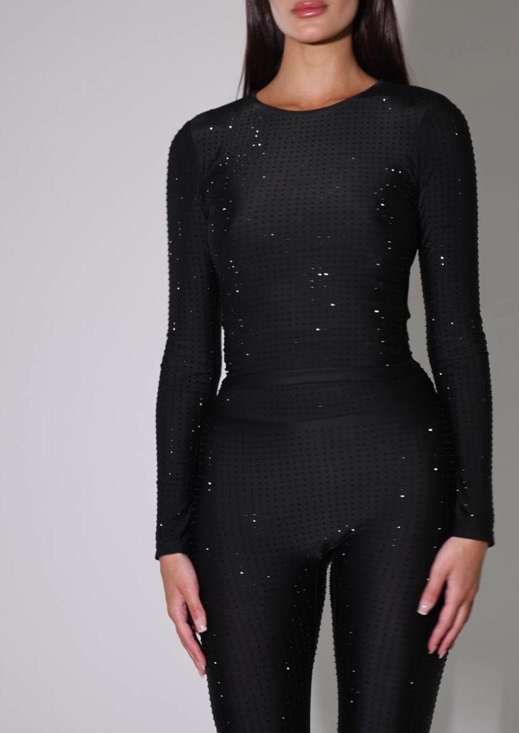 Блестящ сет на SLA the label XXS, блестящо сако за XS/S, пола за XS