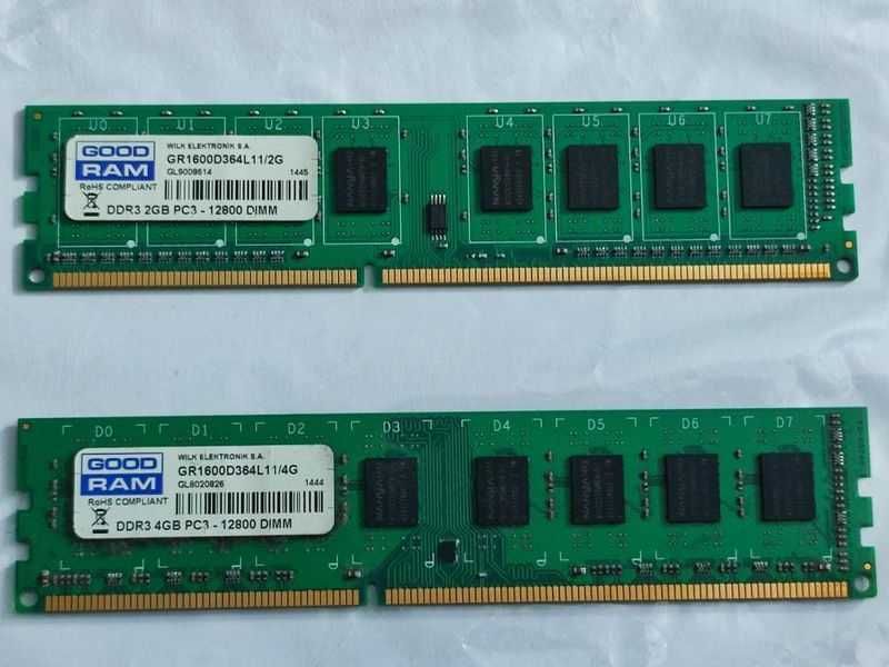 RAM памет GOODRAM 4GB+2GB 1600mhz