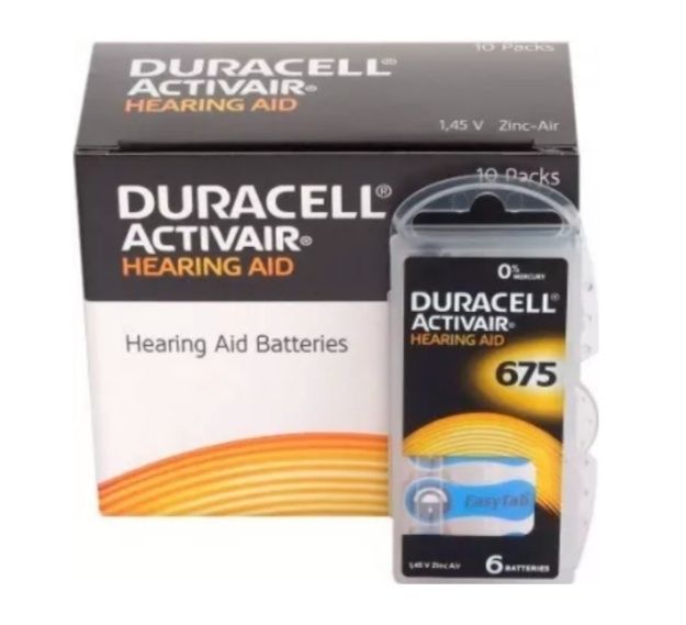 Батерии за слухов апарат Duracell ZA 13, ZA 675, ZA 312 и ZA10