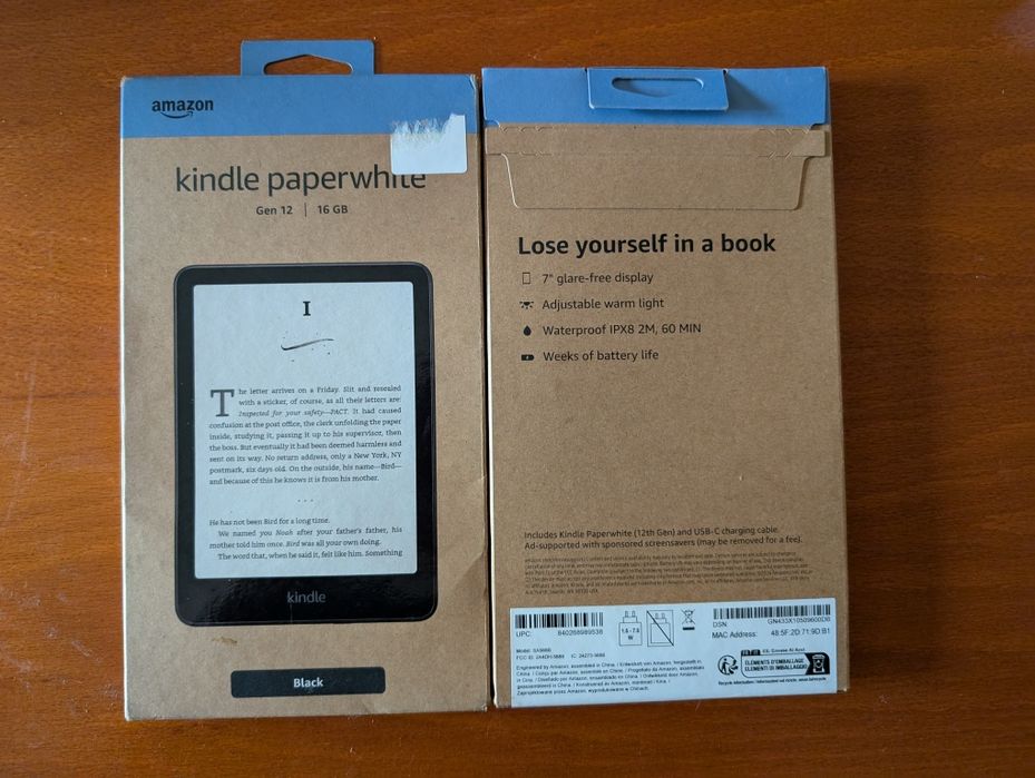 Amazon Kindle Paperwhite 2024, 12-е поколение, 7”
