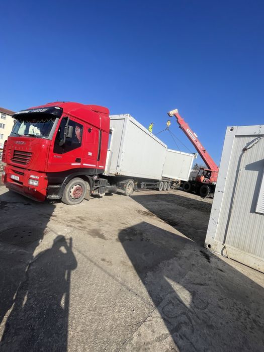 Transport Utilaje Inchiriez platforma trailer agabaritic