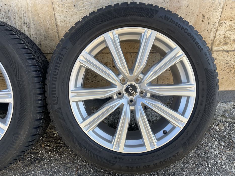 Jante Roti 20 Audi Q8 Q7 4M SQ8 Anvelope Iarna 265 50 R20 NOI DOT 2023