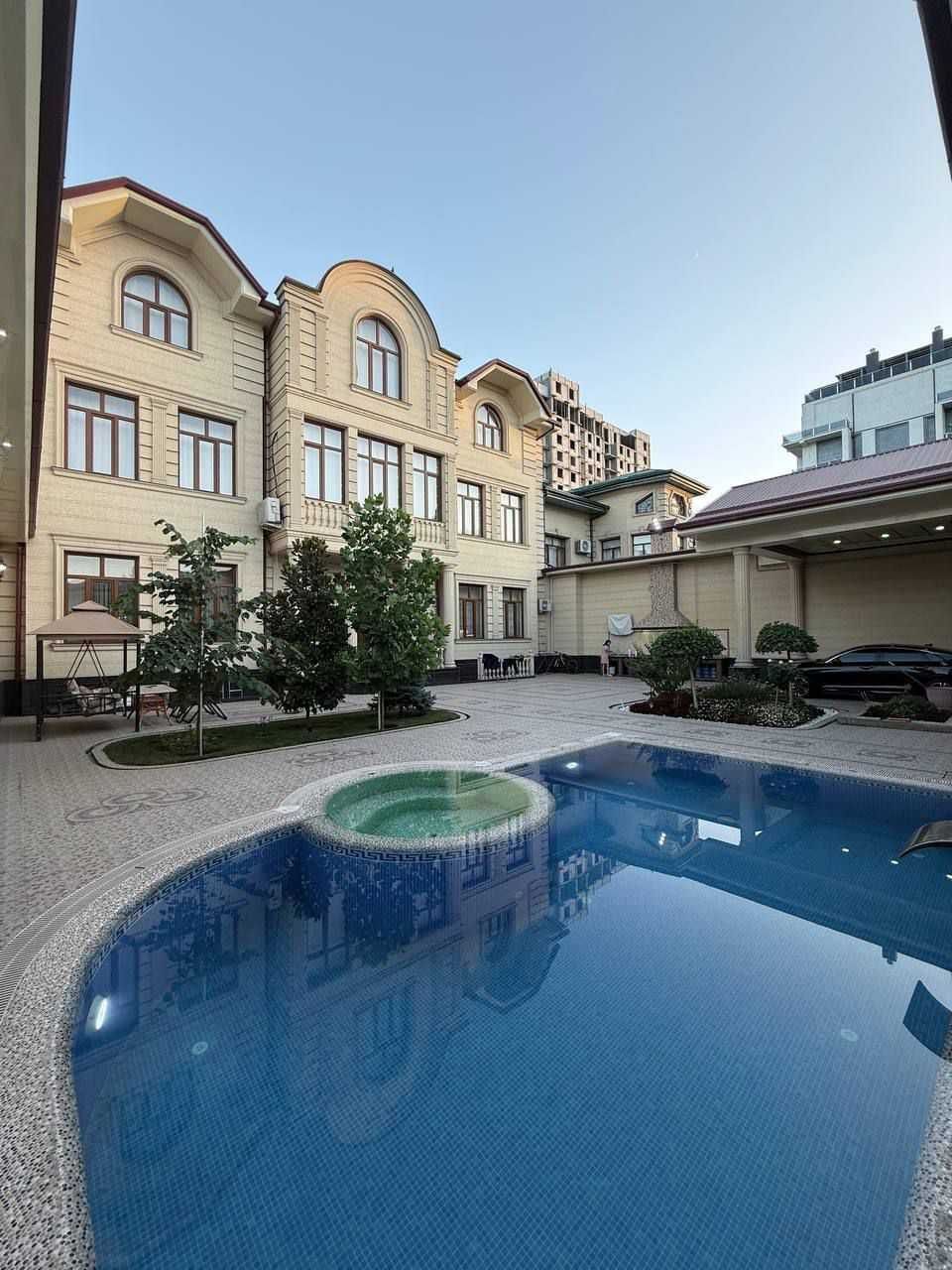 м.Бадамзар дом 4-уровня 8-комн 6-соток 1000 м² ремонт меб/тех бассейн