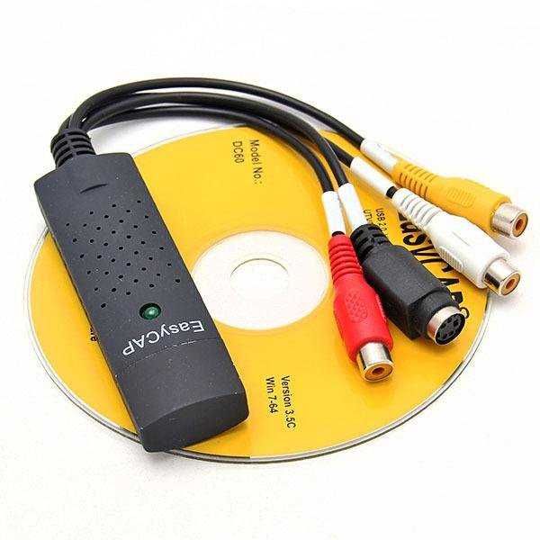 Видеозахват для оцифровки видеокассет EasyCap USB 2.0