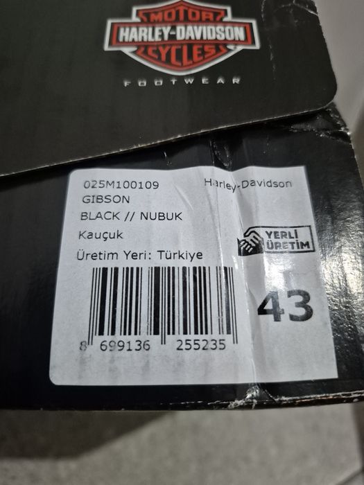 Ghete Harley Davidson Gibson 43 piele întoarsă